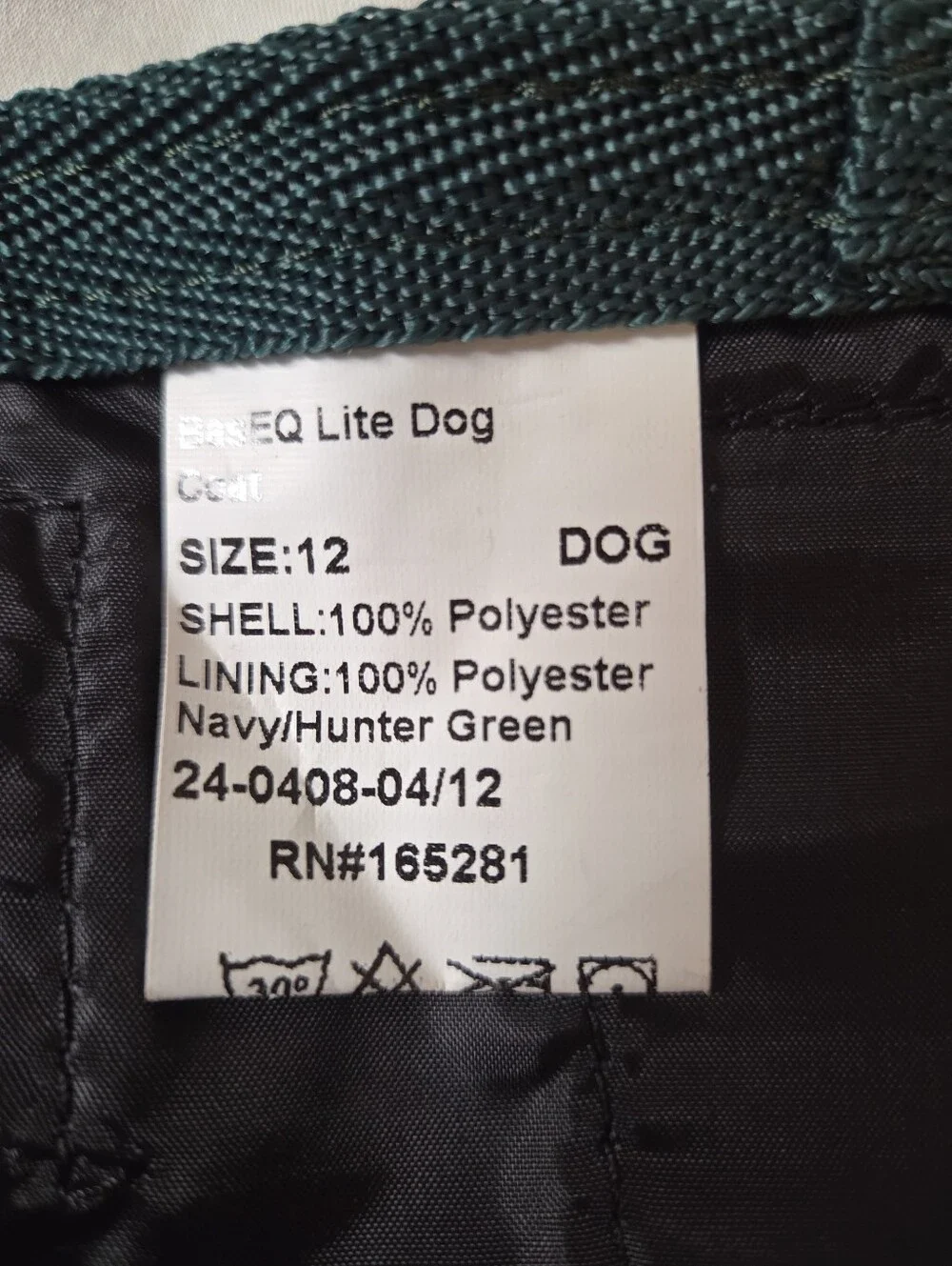Navy Dog Coat